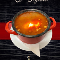 Bugaci húsgombócleves 