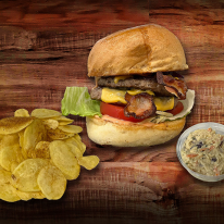 Dupla bacon burger menü