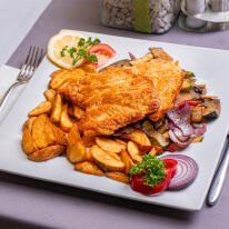 Vaslapon sült csirkemell