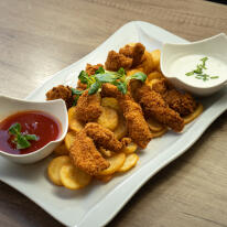 Fűszeres, ropogós csirke nuggets