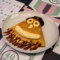  Félkilós nutellás-banános palacsinta