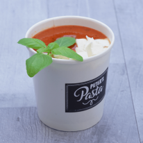 Jesolói paradicsomleves mozzarellával