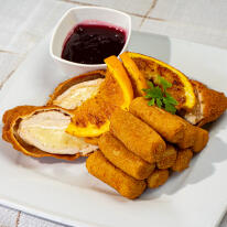 Camembert sajttal töltött pulykamell