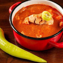 Szigetközi harcsa halászlé