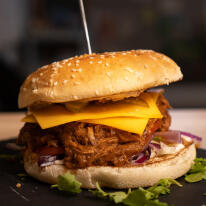 Pulled pork kézműves burger