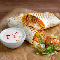 Tépett húsos burrito