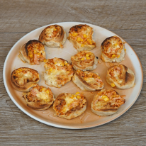 Sonkás-kukoricás pizzagolyó