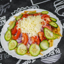 Sajtos gyros tál nagy adag