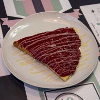  Félkilós málnás panna cotta palacsinta