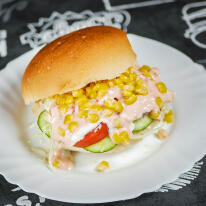 Mexikói hamburger kis bucival