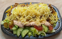 Két személyes gyros tál