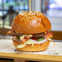 Baconos hamburger Baconos hamburger