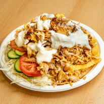 Döner tál dupla hússal