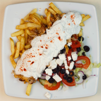 Gyros tál 1 személyre