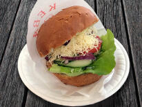 Sajtos hamburger