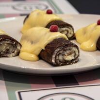  Kókusztekercs palacsinta