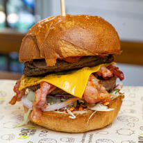 Dupla csípős hamburger