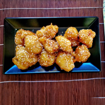 Szezámos édes-savanyú csirkemell